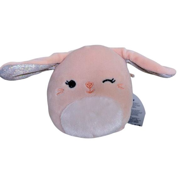 Squishmallows Satine the Winking Peach Bunny With Fuzzy Belly NWT - Picture 1 of 7